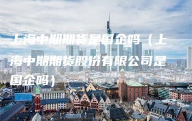 上海中期期货是国企吗（上海中期期货股份有限公司是国企吗）