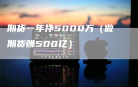 期货一年挣5000万（做期货赚500亿）
