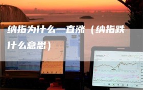 纳指为什么一直涨（纳指跌什么意思）