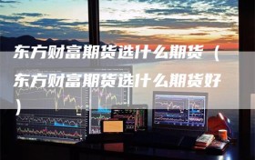 东方财富期货选什么期货（东方财富期货选什么期货好）