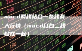 macd两线粘合一条线有大行情（macd红白二线粘在一起）