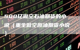 500亿做空石油期货的小说（重生做空原油期货小说）