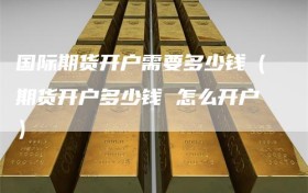 国际期货开户需要多少钱（期货开户多少钱 怎么开户）
