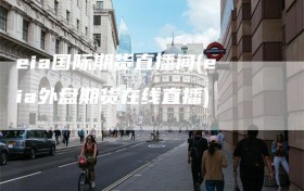 eia国际期货直播间(eia外盘期货在线直播)