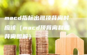 macd指标出现顶背离时应该（macd顶背离和底背离图解）