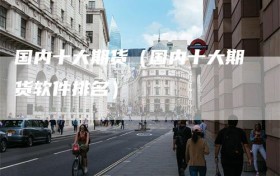 国内十大期货（国内十大期货软件排名）