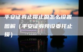 平安证券止损止盈怎么设置图解（平安证券预设委托止损）