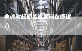 申城财经期货直播间在哪进入