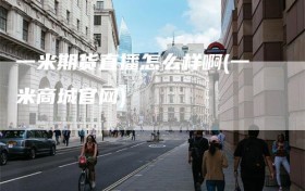 一米期货直播怎么样啊(一米商城官网)