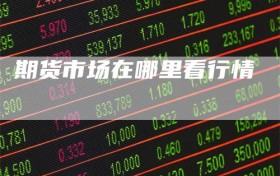 期货市场在哪里看行情