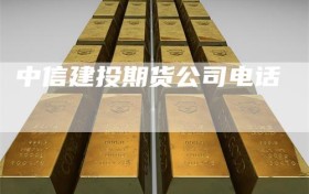 中信建投期货公司电话