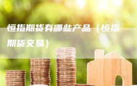 恒指期货有哪些产品（恒指期货交易）