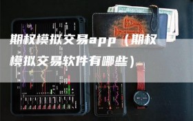 期权模拟交易app（期权模拟交易软件有哪些）