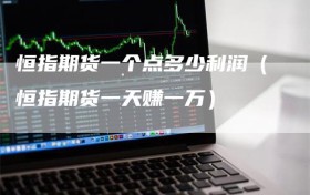 恒指期货一个点多少利润（恒指期货一天赚一万）