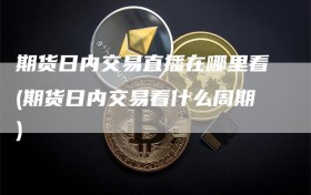 期货日内交易直播在哪里看(期货日内交易看什么周期)