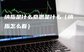 纳指是什么意思是什么（纳指怎么看）