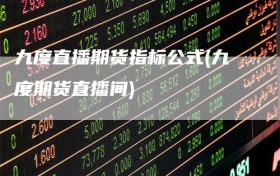 九度直播期货指标公式(九度期货直播间)