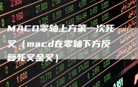 MACD零轴上方第一次死叉（macd在零轴下方反复死叉金叉）