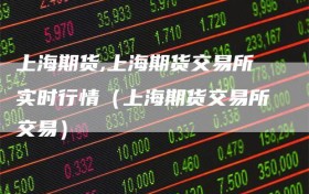 上海期货,上海期货交易所实时行情（上海期货交易所交易）