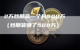 2万炒期货一个月500万（炒期货赚了500万）
