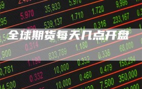 全球期货每天几点开盘