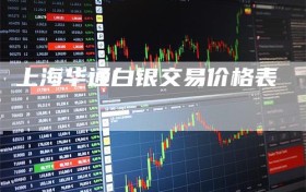 上海华通白银交易价格表