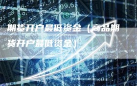 期货开户最低资金（商品期货开户最低资金）