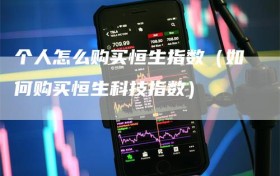 个人怎么购买恒生指数（如何购买恒生科技指数）