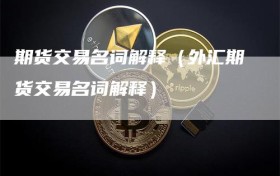 期货交易名词解释（外汇期货交易名词解释）