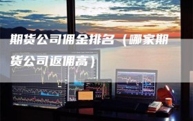 期货公司佣金排名（哪家期货公司返佣高）