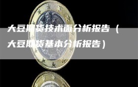 大豆期货技术面分析报告（大豆期货基本分析报告）
