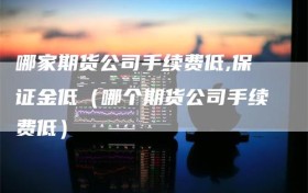 哪家期货公司手续费低,保证金低（哪个期货公司手续费低）