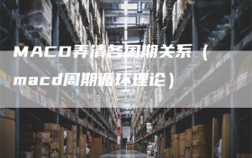 MACD弄清各周期关系（macd周期循环理论）