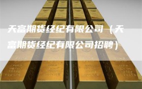 天富期货经纪有限公司（天富期货经纪有限公司招聘）