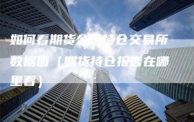 如何看期货公司持仓交易所数据图（期货持仓报告在哪里看）