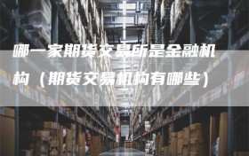 哪一家期货交易所是金融机构（期货交易机构有哪些）