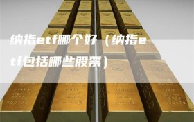 纳指etf哪个好（纳指etf包括哪些股票）