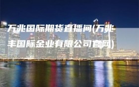 万兆国际期货直播间(万兆丰国际金业有限公司官网)