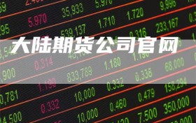 大陆期货公司官网