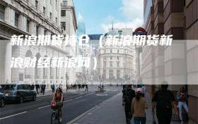 新浪期货持仓（新浪期货新浪财经新浪网）