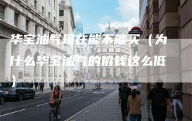 华宝油气现在能不能买（为什么华宝油气的价钱这么低）