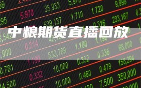 中粮期货直播回放