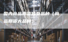 国内商品期货独有品种（商品期货大品种）