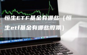 恒生ETF基金有哪些（恒生etf基金有哪些股票）