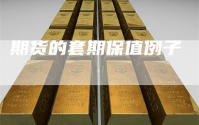 期货的套期保值例子