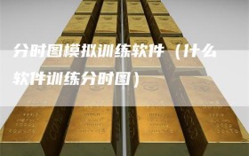 分时图模拟训练软件（什么软件训练分时图）