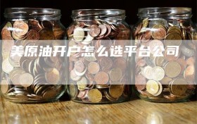 美原油开户怎么选平台公司