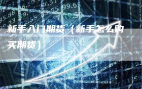 新手入门期货（新手怎么购买期货）