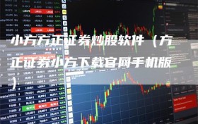 小方方正证券炒股软件（方正证券小方下载官网手机版）