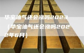 华宝油气还会涨吗2023（华宝油气还会涨吗2022年6月）